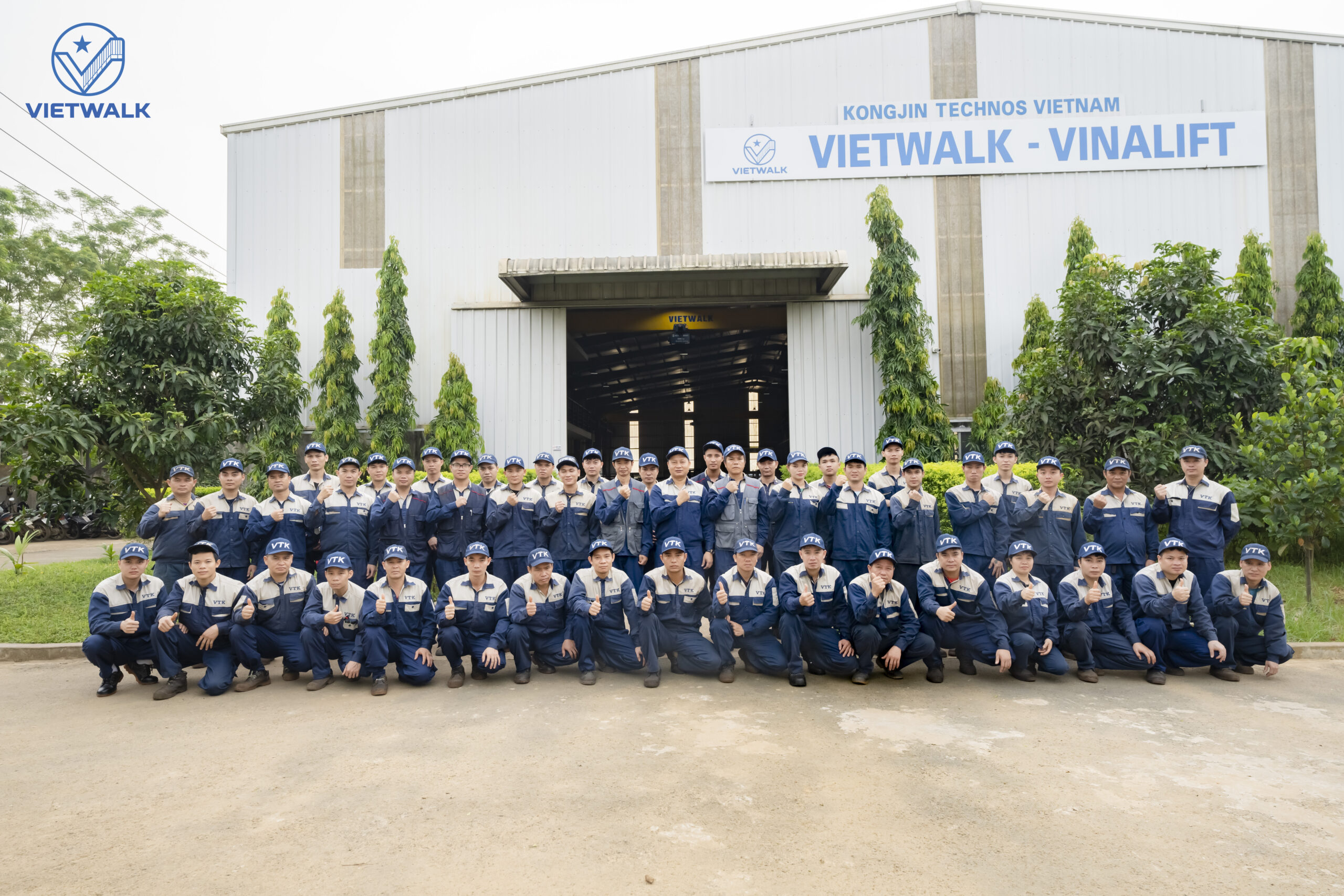 The Team of Engineers and Technicians at VIETWALK